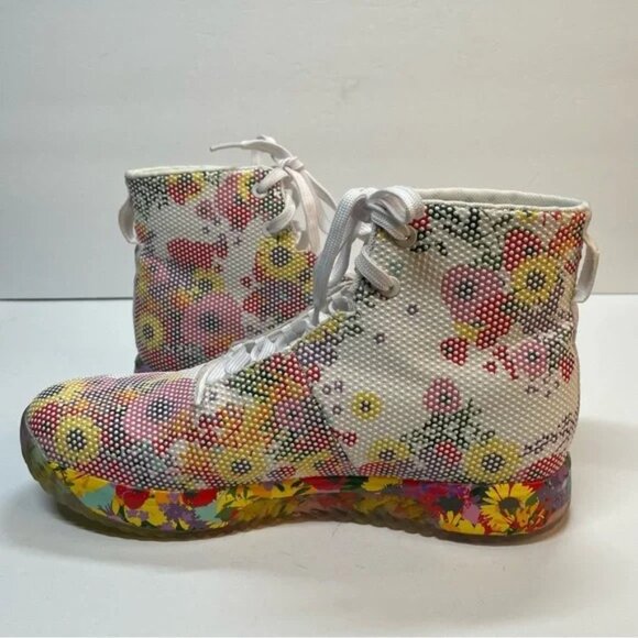 Nobull SF Trainer Sneakers Men’s Size 14 / Women’s Size 15.5 High Top Flower Lac - Picture 6 of 12